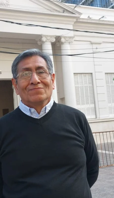 Carlos Salazar, candidato del Partido de los Jubilados. (Foto: Daniel Gallardo)