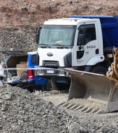 El cuerpo de una mujer fue encontrado en el basural de Neuquén, dentro de una cantera activa ubicada en la meseta de la ciudad./