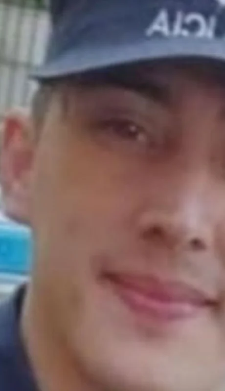 Germán Farías (31), el policía asesinado frente al aeropuerto de San Fernando.