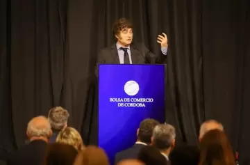 Milei en Córdoba: "Doblegar al status quo no es fácil", dijo en la Bolsa de Comercio