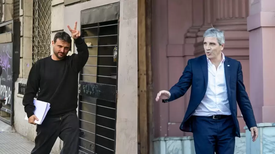 Juan Grabois y Luis Caputo