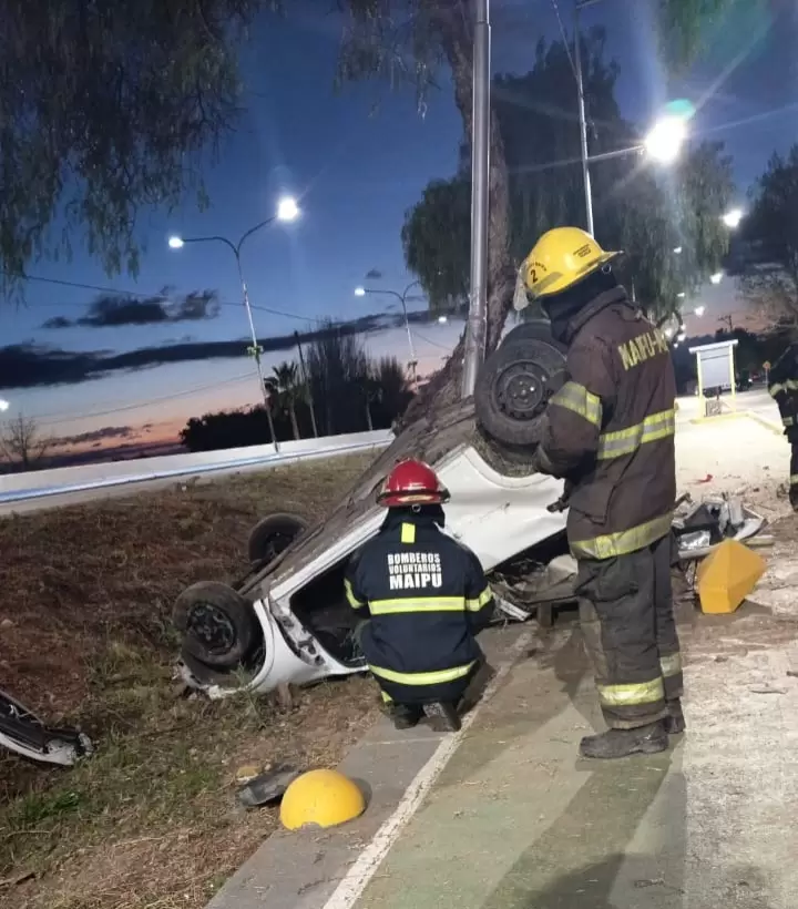Tragedia en la calle Paso de Maipú, un joven de 25 años murió en un accidente de tránsito/ Fuente: Ministerio de Seguridad