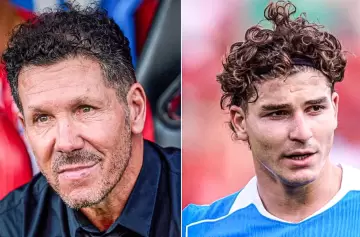 Video: el enojo de Julián Álvarez tras ser reemplazado por Simeone