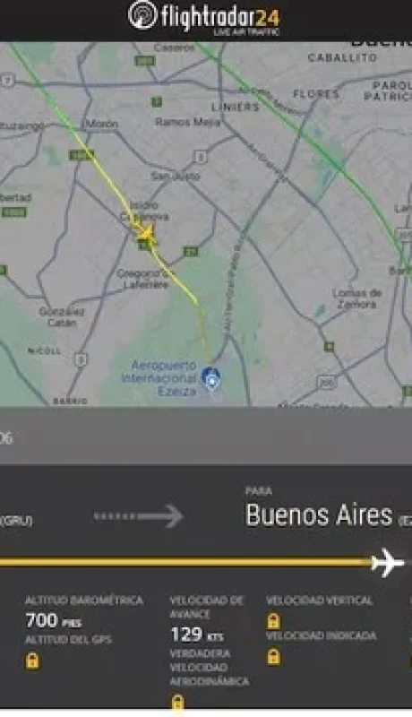 El avión de Etiopía tuvo un descenso pronunciado en La Matanza