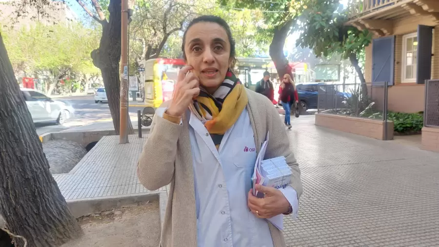 Laura Cassar, neuróloga y Secretaria Adjunta de AMPROS habló sobre la problemática en el Fleming/ Fuente: Daniel Gallardo