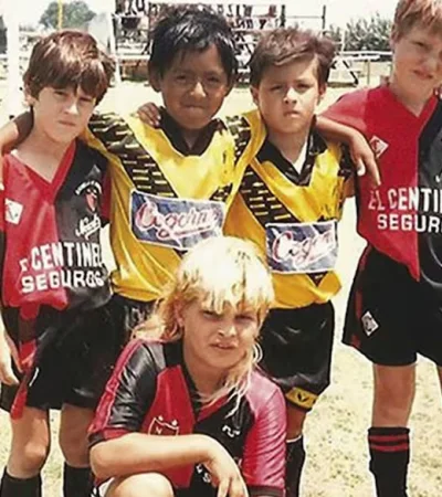 Leo Messi en su tiempos de niño