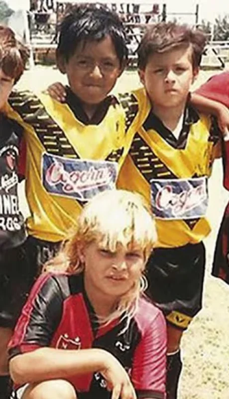Leo Messi en su tiempos de niño