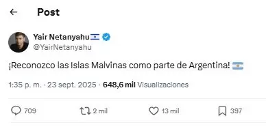 Tuit de Yair Netanyahu