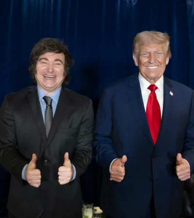 Javier Milei y Donald Trump