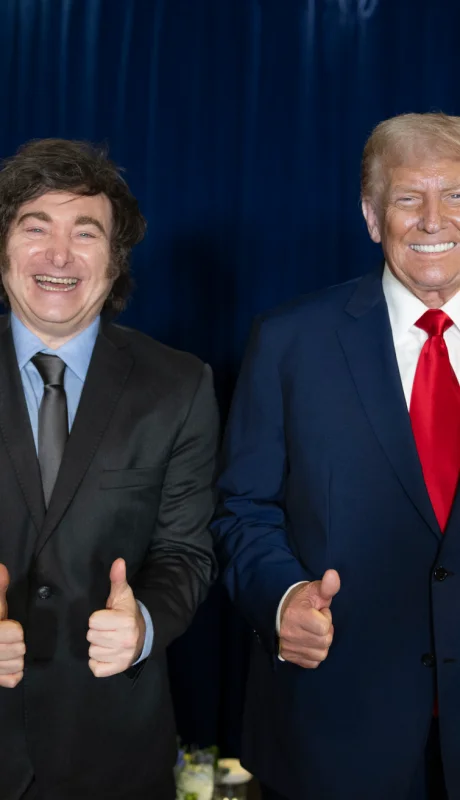 Javier Milei y Donald Trump