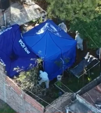 Operativo en el que fueron encontrados los cuerpos de las tres amigas desaparecidas en La Matanza/ Fuente: Google