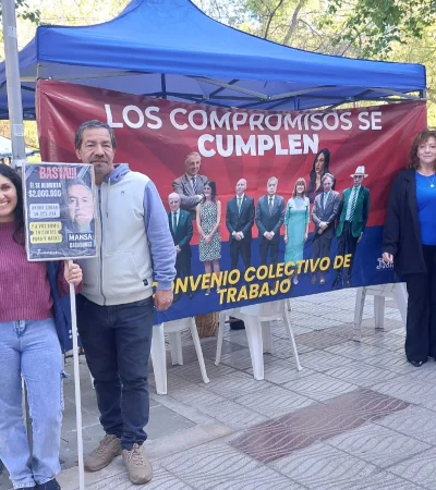 Reclamo empleados judiciales/ Fuente: Daniel Gallardo