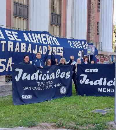 Reclamo empleados judiciales / Fuente: Daniel Gallardo