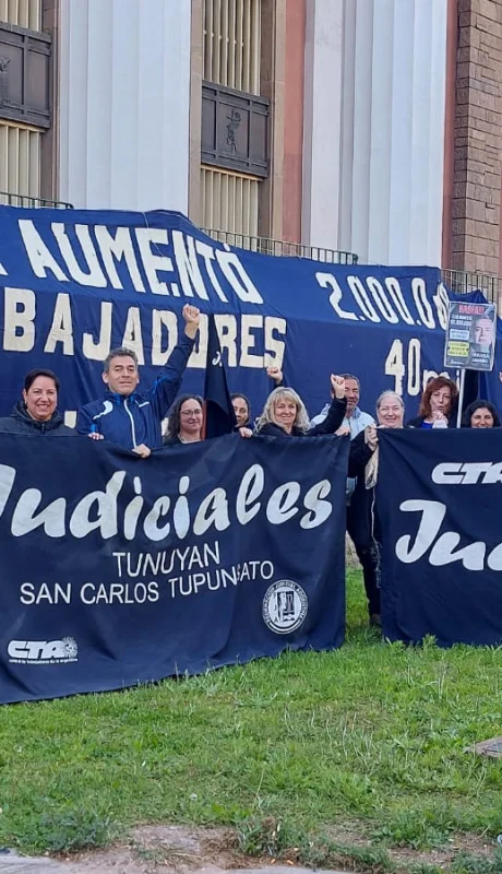 Reclamo empleados judiciales / Fuente: Daniel Gallardo