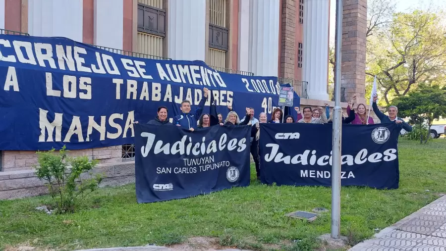 Reclamo empleados judiciales/ Fuente: Daniel Gallardo