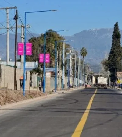 Calle Alsina de Godoy Cruz una de las zonas afectadas por los cortes de este 25 de septiembre/ Fuente: Foto de Archvo