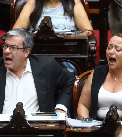 Germán Martínez y Cecilia Moreau, espadas de la oposición en Diputados. (Foto: web)