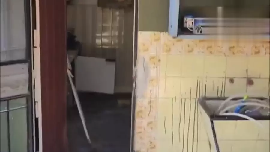 Interior de la casa del horror