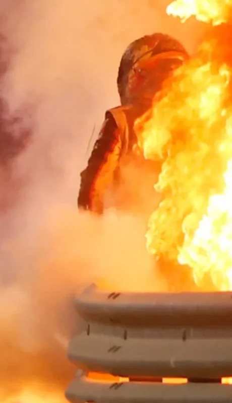 El accidente de Romain Grosjean en Baréin 2020.