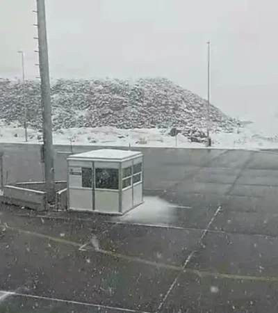 Nieve en complejo Los Libertadores Chile