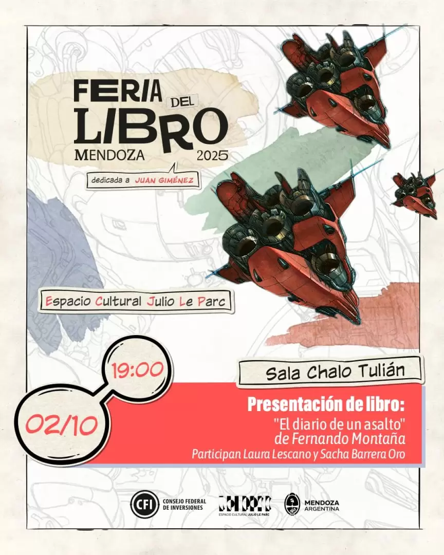 Flyer oficial de la Feria del Libro.