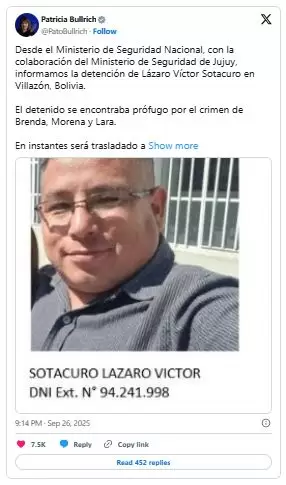 X de Patricia Bullrich