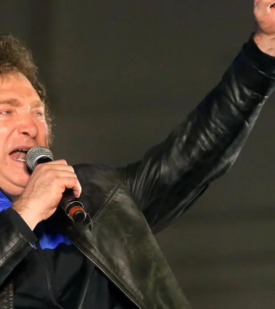 Javier Milei en campaña.