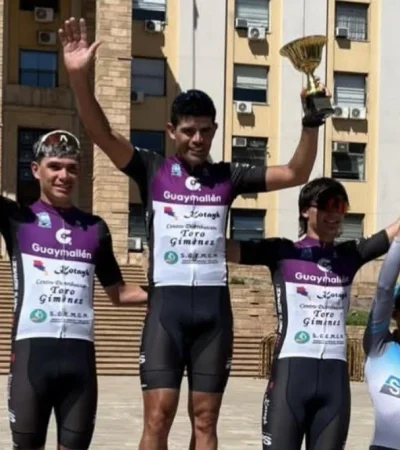 El podio del domingo en Casa de Gobierno