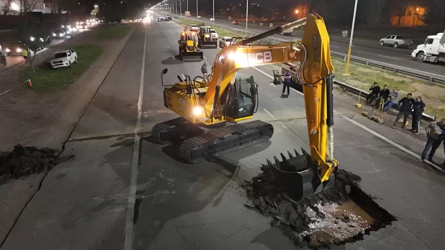 Arreglos en el Acceso Sur/ Fuente: Municipalidad de Luján de Cuyo