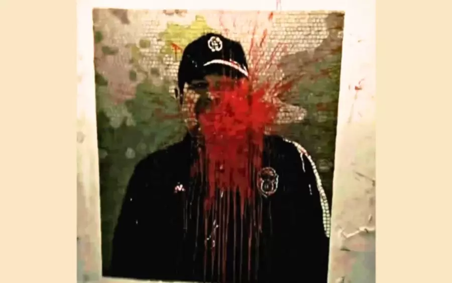 El mural vandalizado del Diego