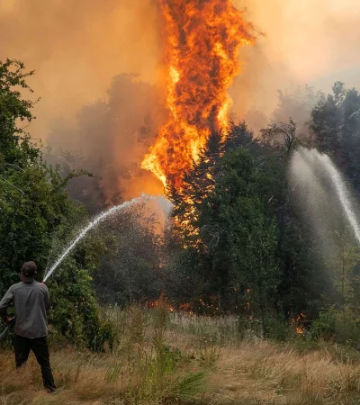 Alerta por incendios forestales.