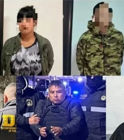 Detenidos por el triple crimen.