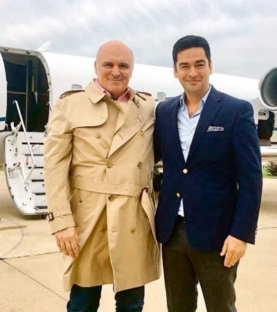 José Luis Espert con Fred Machado, antes de conocerse el escándalo.