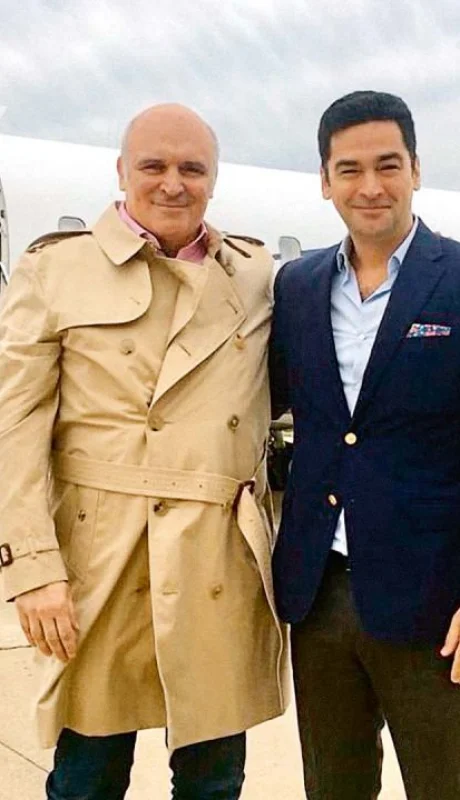 José Luis Espert con Fred Machado, antes de conocerse el escándalo.