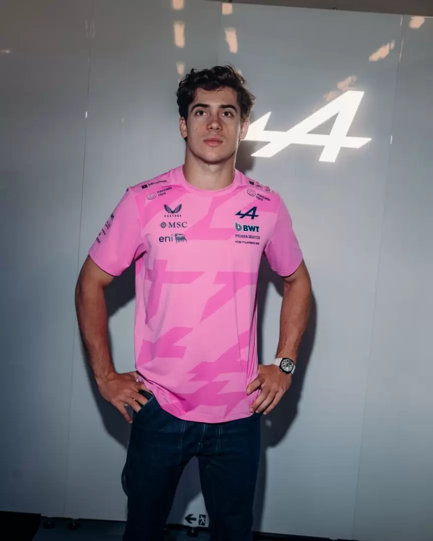 Franco Colapinto con la nueva remera de Alpine/ Fuente: Instagram Alpine