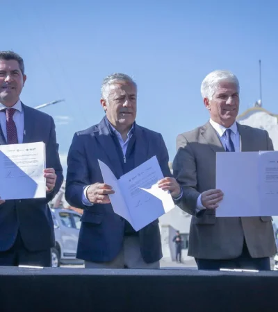 Los tres gobernadores impulsores del acuerdo