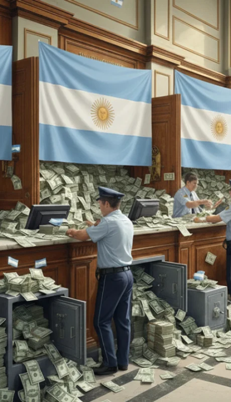 -Imagen creada con IA-
Argentina frente a la fiebre del dólar: el riesgo devaluatorio y la paradoja bancaria.