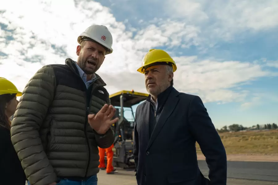 Cornejo durante las obras de la Variante Palmira