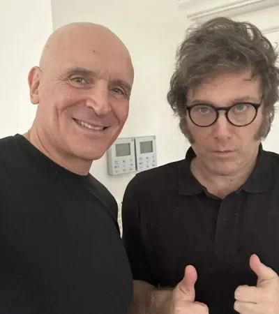 El cuestionado candidato José Luis Espert y el presidente Javier Milei. (Foto: archivo web)