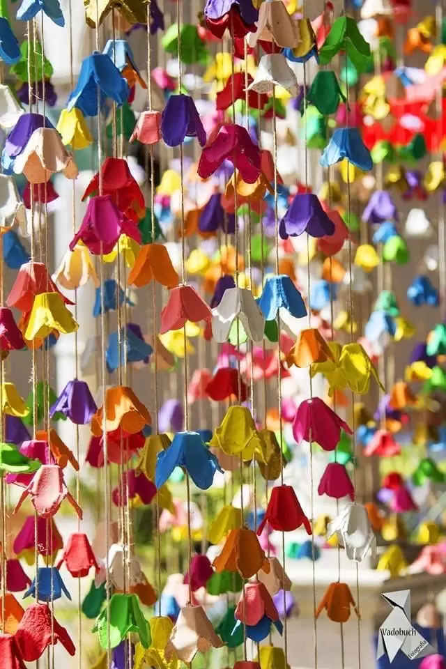 Guirnaldas con maple de huevos/ Fuente: Pinterest