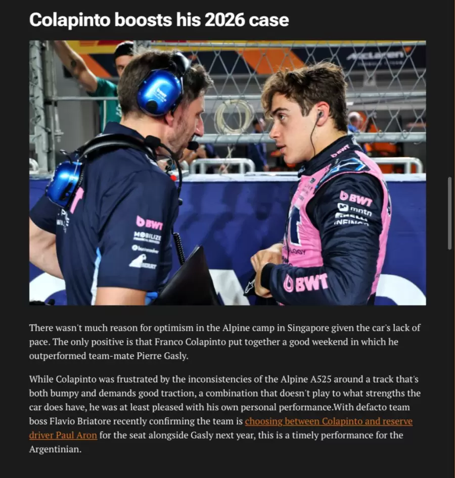 La información de The Race -