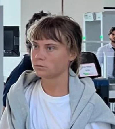Greta Thunberg, la activista sueca que fue deportada.