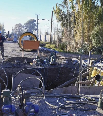 Obras de reparación en Los Corralitos