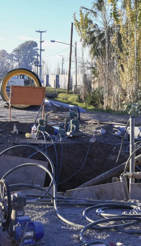 Obras de reparación en Los Corralitos