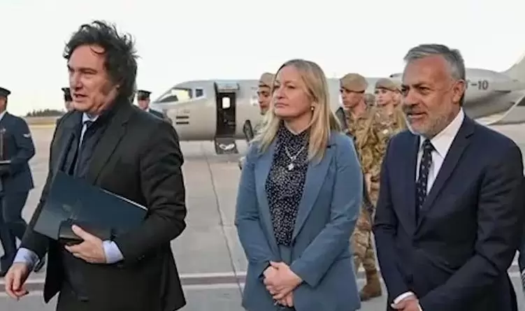 Anterior visita de Javier Milei