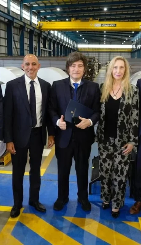 Javier Milei en Sidersa