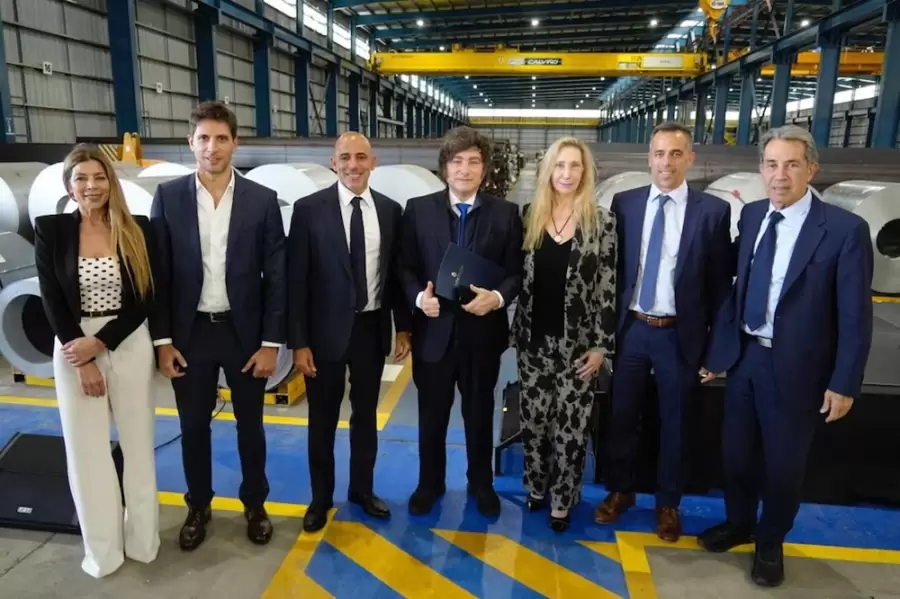 Javier Milei en Sidersa