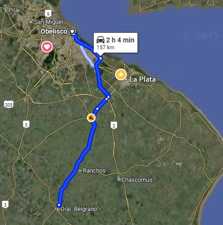Ruta a General Belgrano