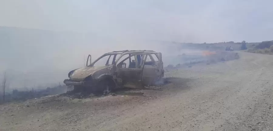 Coche incendiado en Córdoba