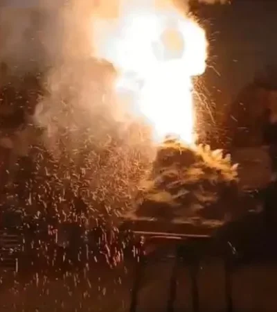 Explotó un volcán y una nena de 10 está grave/ Fuente: Captura de pantalla de video